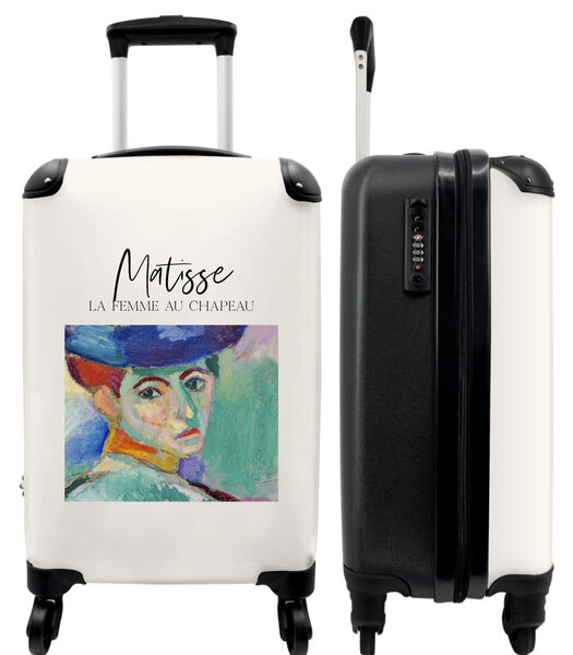 Ruimbagage koffer met 4 wielen en TSA slot (Kunst - Matisse - Portret - Vrouw)