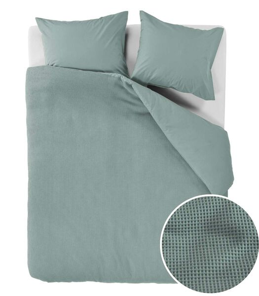 Housse de couette Relax Grey Green Waffle