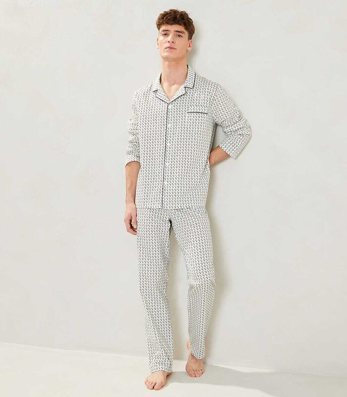 Pyjama en satin de coton, Nino image number 0