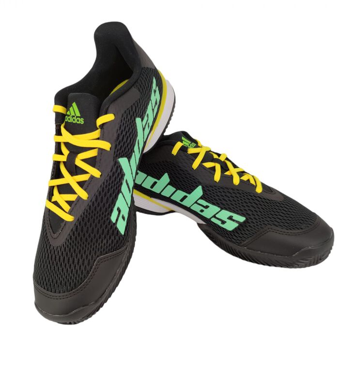 Chaussures de tennis Barricade Clay Junior Black/Green/Yellow image number 3