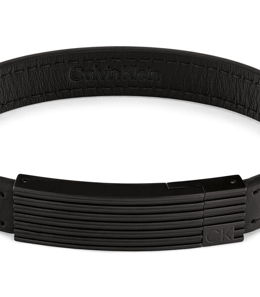 CK bracelet cuir noir 35000270