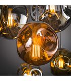 Solar - Hanglamp - metaal - glas - chroom - koper - goud - 7 lichtpunten image number 3