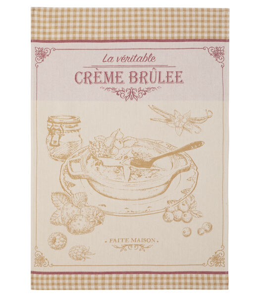 Crème Brulée - Tafellinnen Theedoek