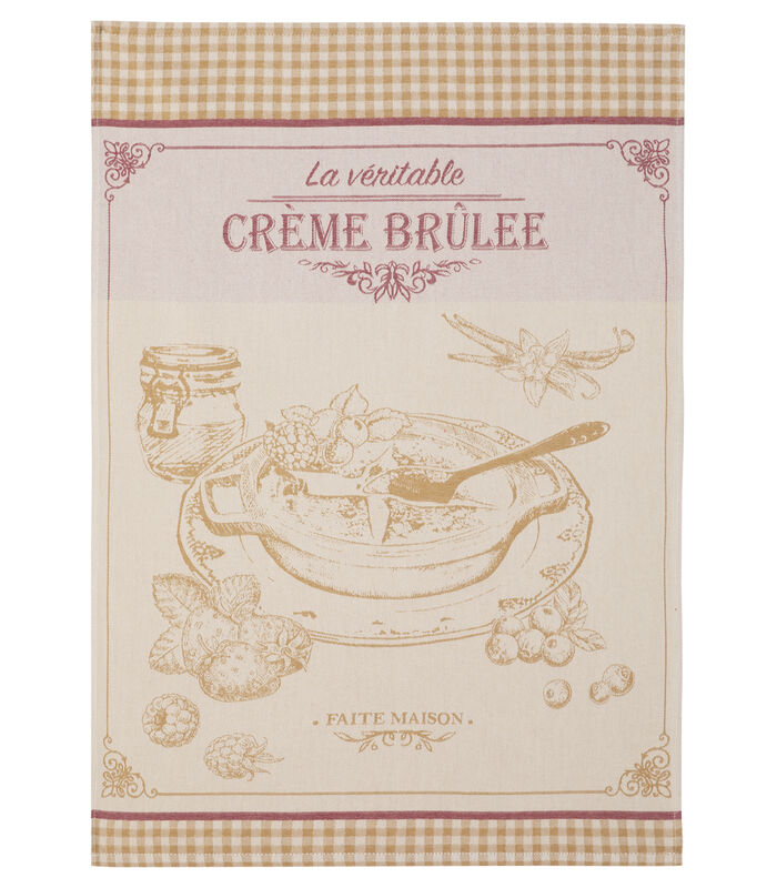 Crème Brulée - Tafellinnen Theedoek image number 0