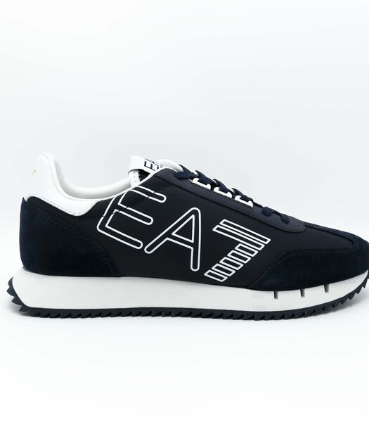 Sneakers Emporio Armani Ea7 Snk Nylon+Vache Daim Bleu