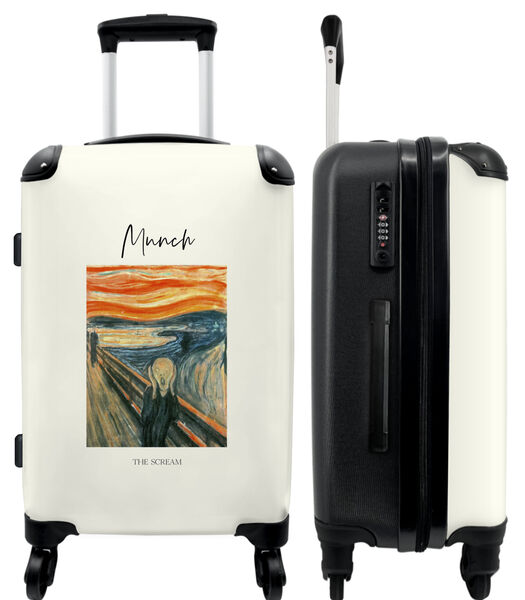 Bagage à main Valise avec 4 roues et serrure TSA (Art - Munch - Le Cri - Moderne)