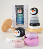 Houten speelgoed: Pinguïn stapelpiramide image number 3