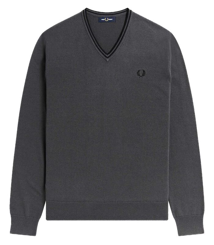 Pull Fred Perry Gris Classique image number 2