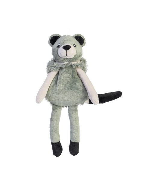 knuffel wasbeer Raccoon Rudy no. 1 met rammelaar - 28 cm