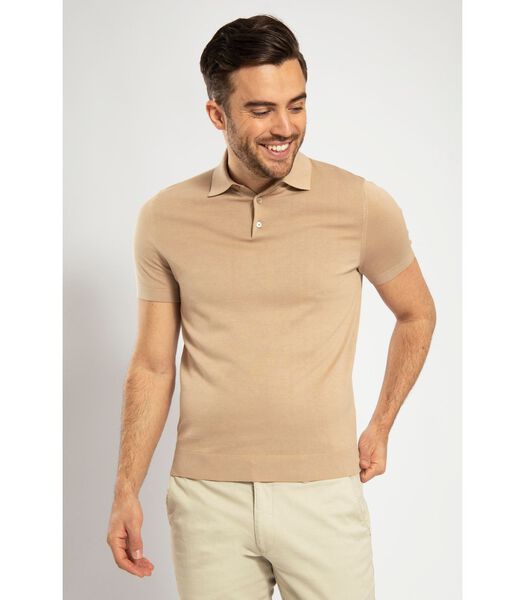 Knitted Polo Beige