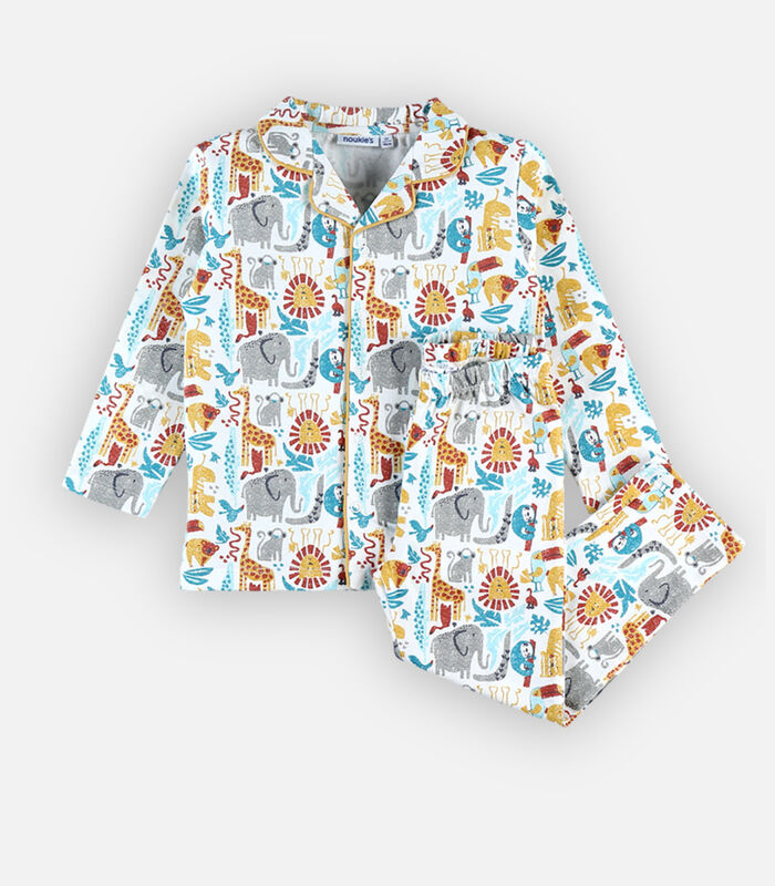 Pyjama 2 pièces en jersey à imprimés, multicolore image number 2