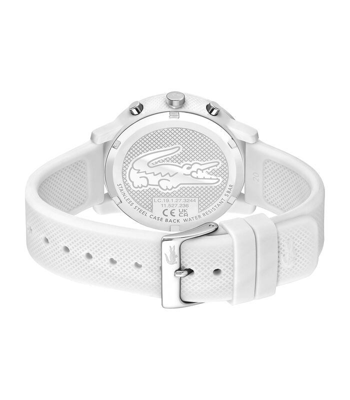 Lacoste.12.12 CHRONO wit op wit silicone 2011246 image number 2