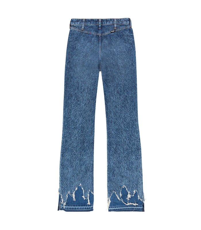 Jeans vrouw met dubbele rits Bootcut image number 0