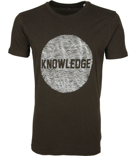 KnowledgeCotton Apparel T-Shirt Alder Vert Foncé