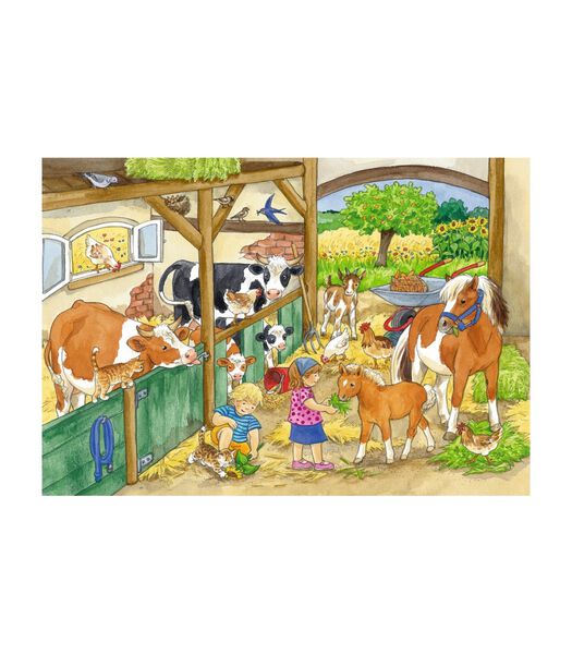 puzzel Vrolijk boerderijleven - 2x 24 stukjes