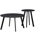 Table Basse - Métal - Noir - 40x70x70  - Fer image number 3