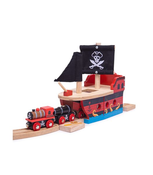 Bigjigs Train en bois - Navire de pirate