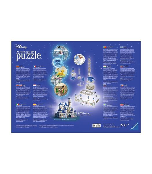 3D Puzzles Gebouwen Maxi Disney kasteel