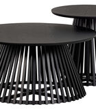 Table d'Appoint - Bois - Noir - 48x50x50 - Slats High image number 1
