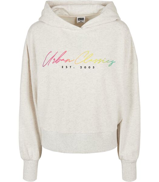 Dames sweatshirt met capuchon Oversized Rainbow