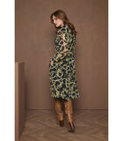 Vlotte jurk in trendy slangenprint image number 1