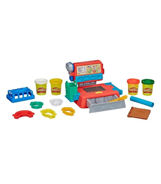 Jouez à la caisse enregistreuse du DOH Toy avec 11 accessoires