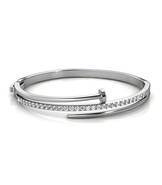 Bracelet Knotty Nail - Argenté et Cristal