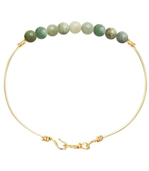 Bracelet Jade sur fil d'or 14K gold-filled
