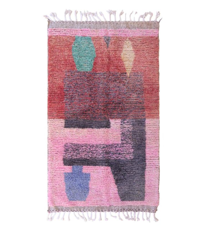 Marokkaans berber tapijt pure wol 115 x 187 cm image number 0