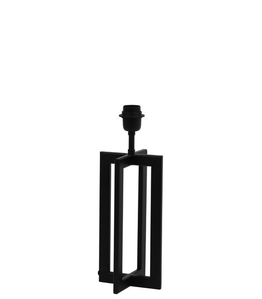 Lampe de table Mace/Velours - Noir/Vert Olive - Ø30x56cm