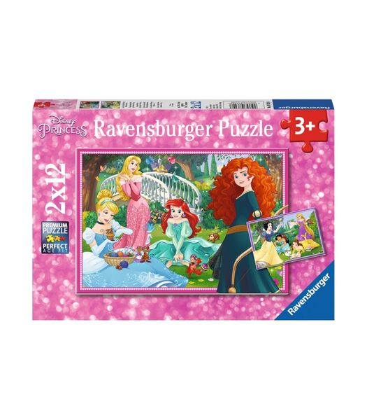 puzzle Dans la monde des Princesses Disney 2 x 12p