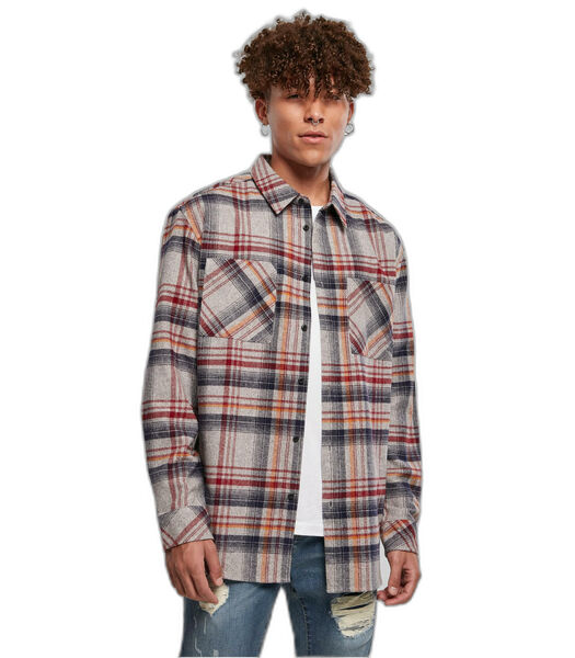 Overhemd Heavy Curved Oversized Checked
