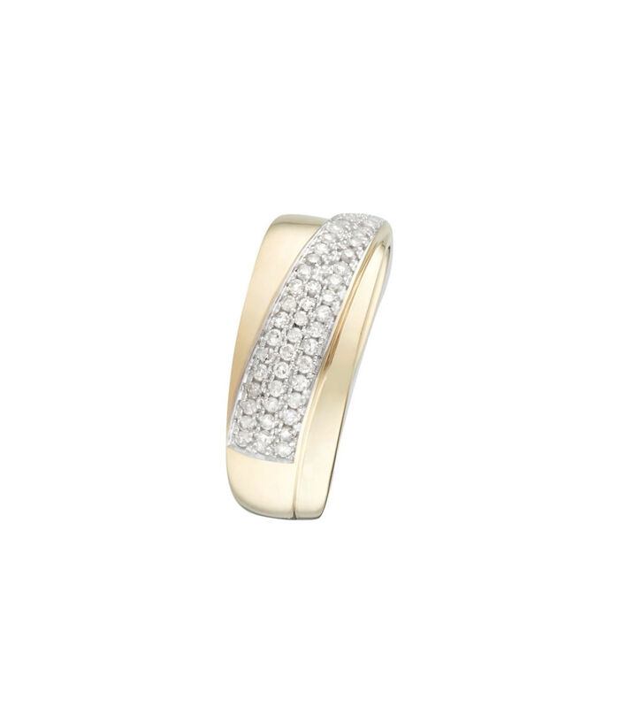Ring 'Chiya' geelgoud en diamanten image number 0