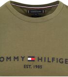 Tommy Hilfiger Logo T-shirt Vert foncé image number 1