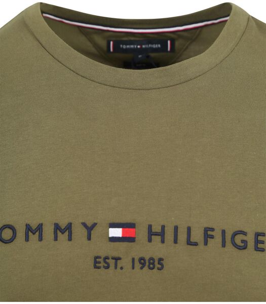 Tommy Hilfiger Logo T-shirt Vert foncé