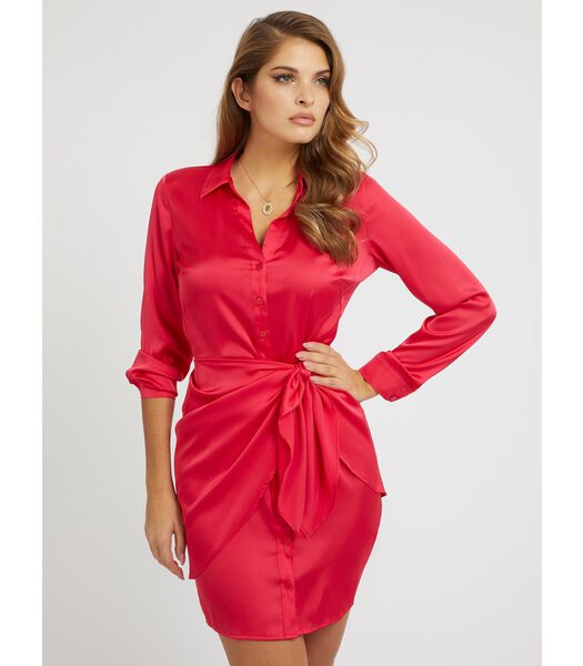 Robe chemise manches longues poly femme Es Alya