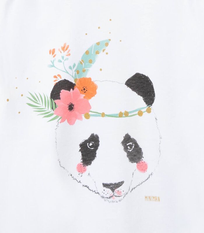 T-shirt manches courtes imprimé panda image number 2