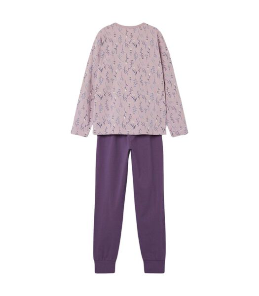 Pyjama Pantalon Long  Nkfnightset Dawn Pink Flower