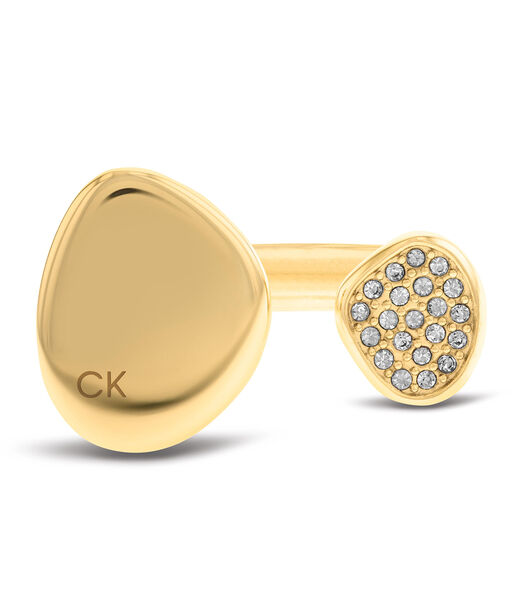 CK ring geel goud steentjes maat 54 - 35000320C