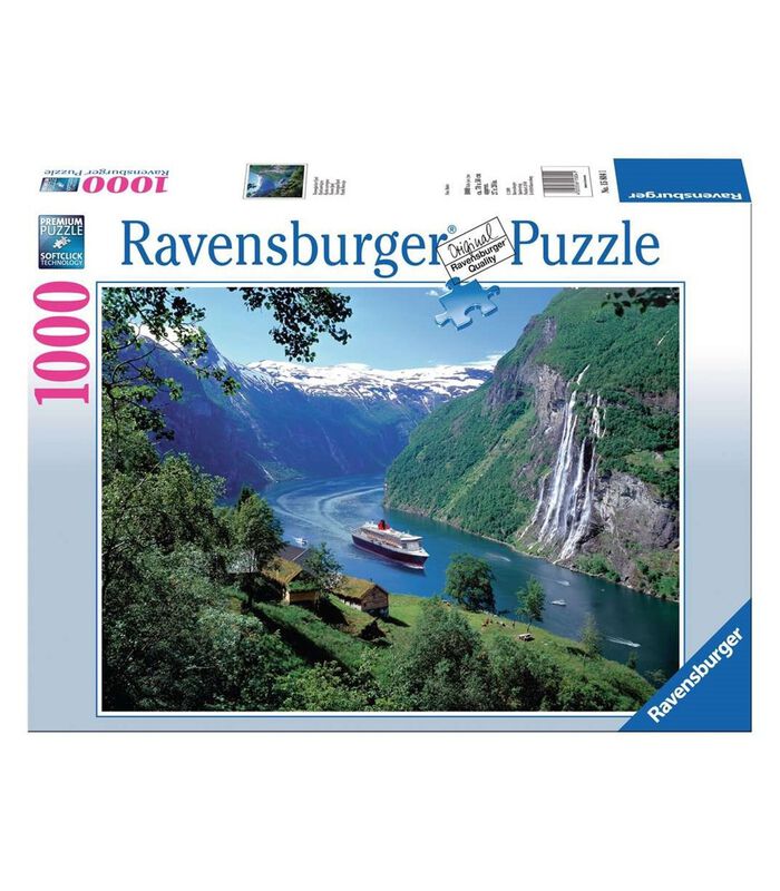 puzzel Noors fjord - 1000 stukjes image number 2