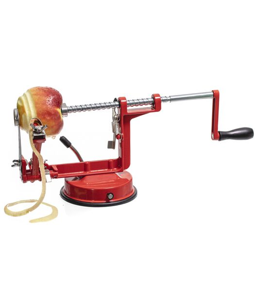 Appelschilmachine / Aardappelschilmachine - met zuignap - Rood