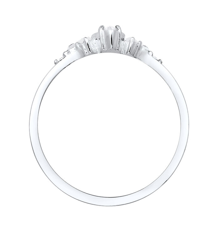 Ring Dames Valentijn Marquise Met Kristallen In 925 Sterling Zilver image number 2