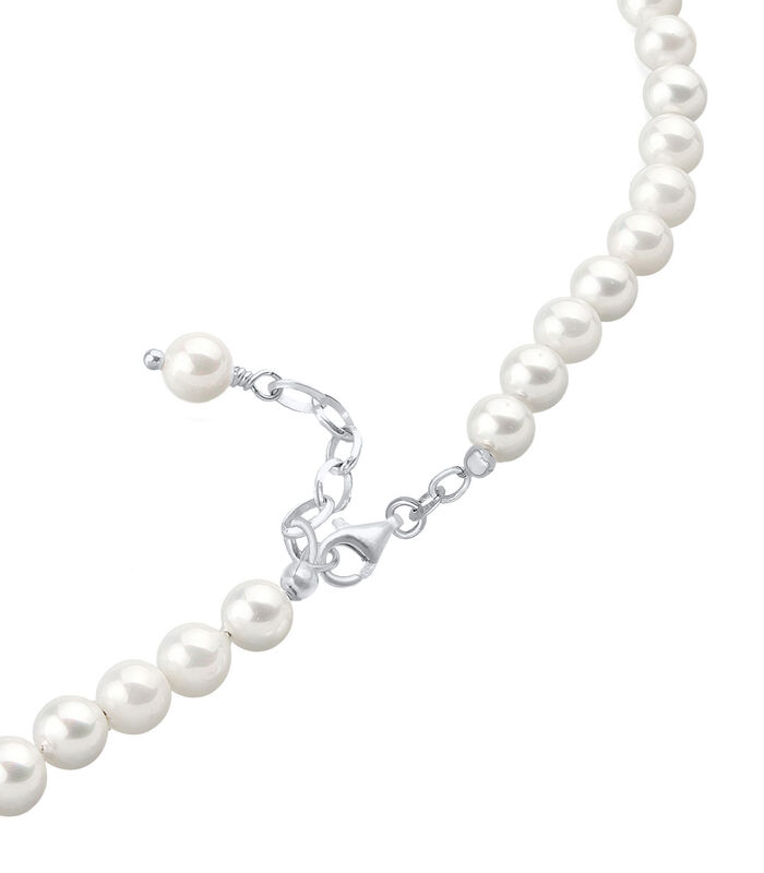 Collier Femmes Noble Mariée Simple Avec Perles De Coquille En Argent Sterling 925 image number 1