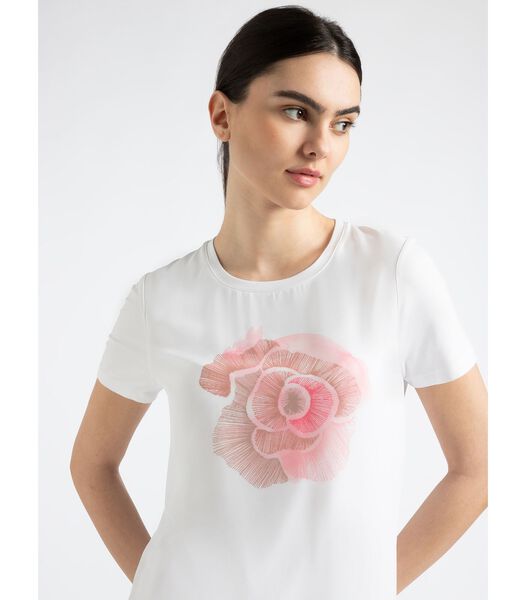 T-shirt imprimé de roses