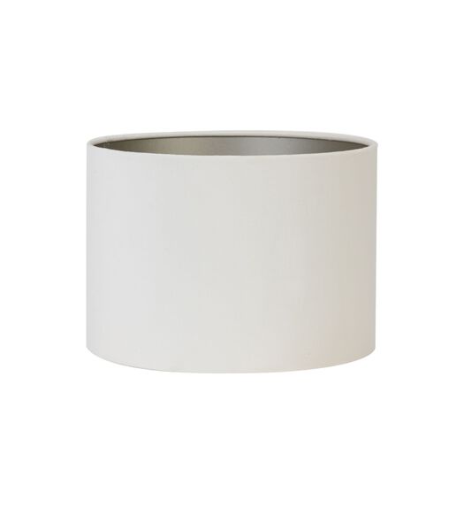 Abat-jour cylindrique Velours - Blanc - Ø40x30cm