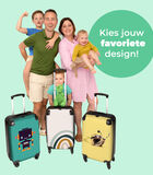 Handbagage Koffer met 4 wielen en TSA slot (Regenboog - Design - Pastel - Kinderen - Abstract) image number 3