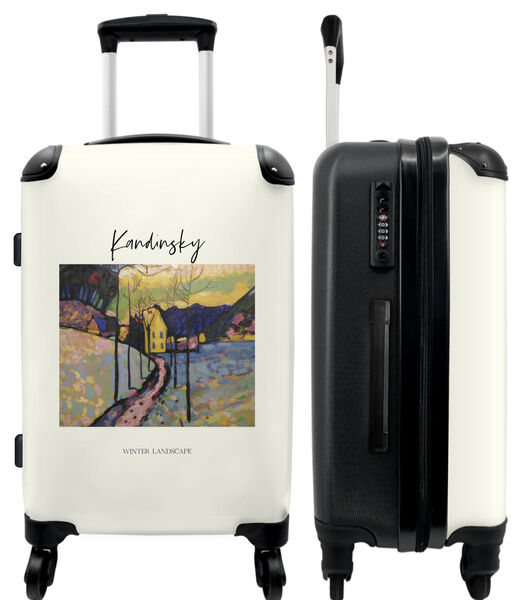 Bagage à main Valise avec 4 roues et serrure TSA (Art - Kandinsky - Moderne - Vieux maître)