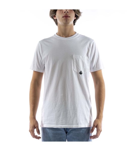 T-Shirt Roy Rogers Pocket Man Jersey Gebruikt Wit