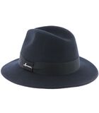 Effen vilten hoed met zwart lint en strik MAC COY image number 3