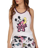 Pyjama tanktop kort Mickey 28 Disney wit image number 0